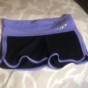 Pink yoga shorts